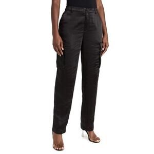 Good American Black Wide Leg Pants